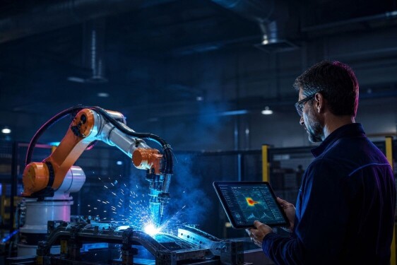 Overseeing automation and industrial manufacturing on a production line.